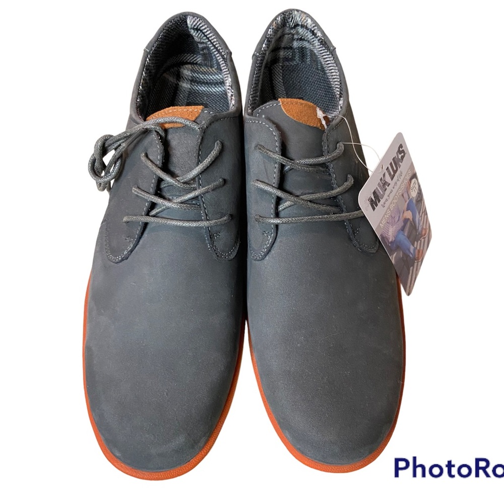 Muk Luks classic Oxford gray men’s size 11 NWT.